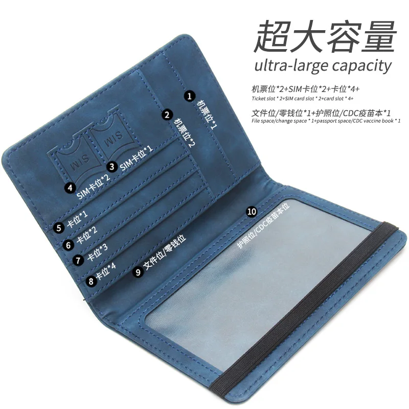 Rfid Mexico Passport Cover Quality Pu Passport Case Ticket Cards Holder Multifunctional Travel Wallet Name Engraving Available