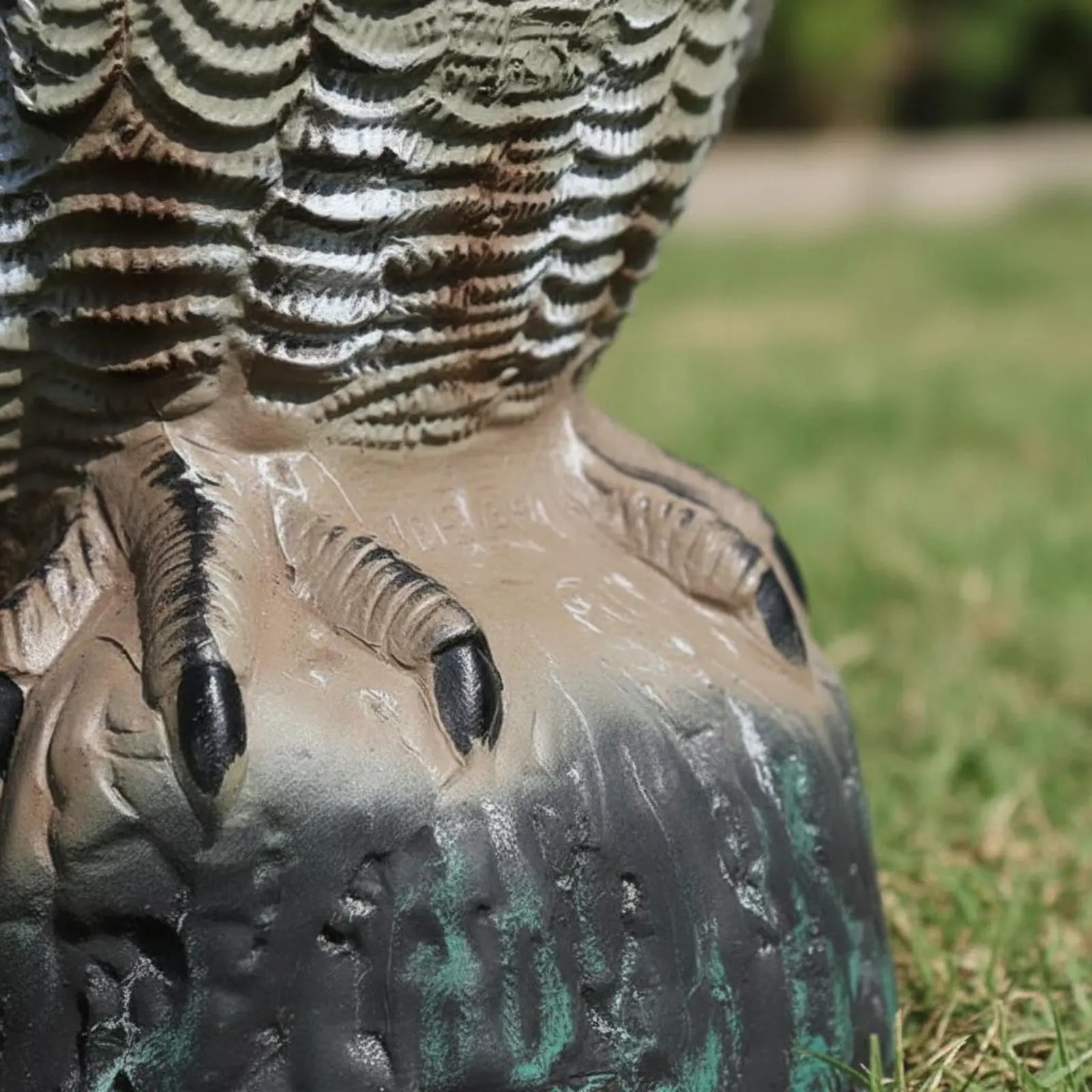 

Shaking Head Avian Decoy Decoy Weatherproof Horned Avian Decoy Scarecrow Avian Statue Long-Lasting PE Material Outdoor