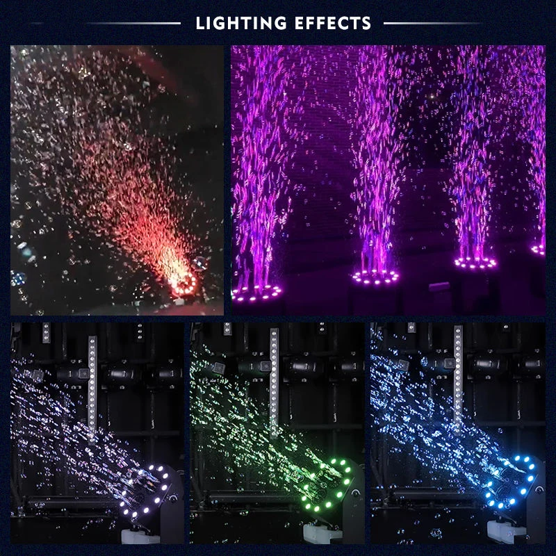 Butoy 120W Mini Bubbles Spraying Machine RGBW DMX Control 12pcs LED 3 Eyes Bubble Machine for Wedding DJ Disco Party Dance Show image 6