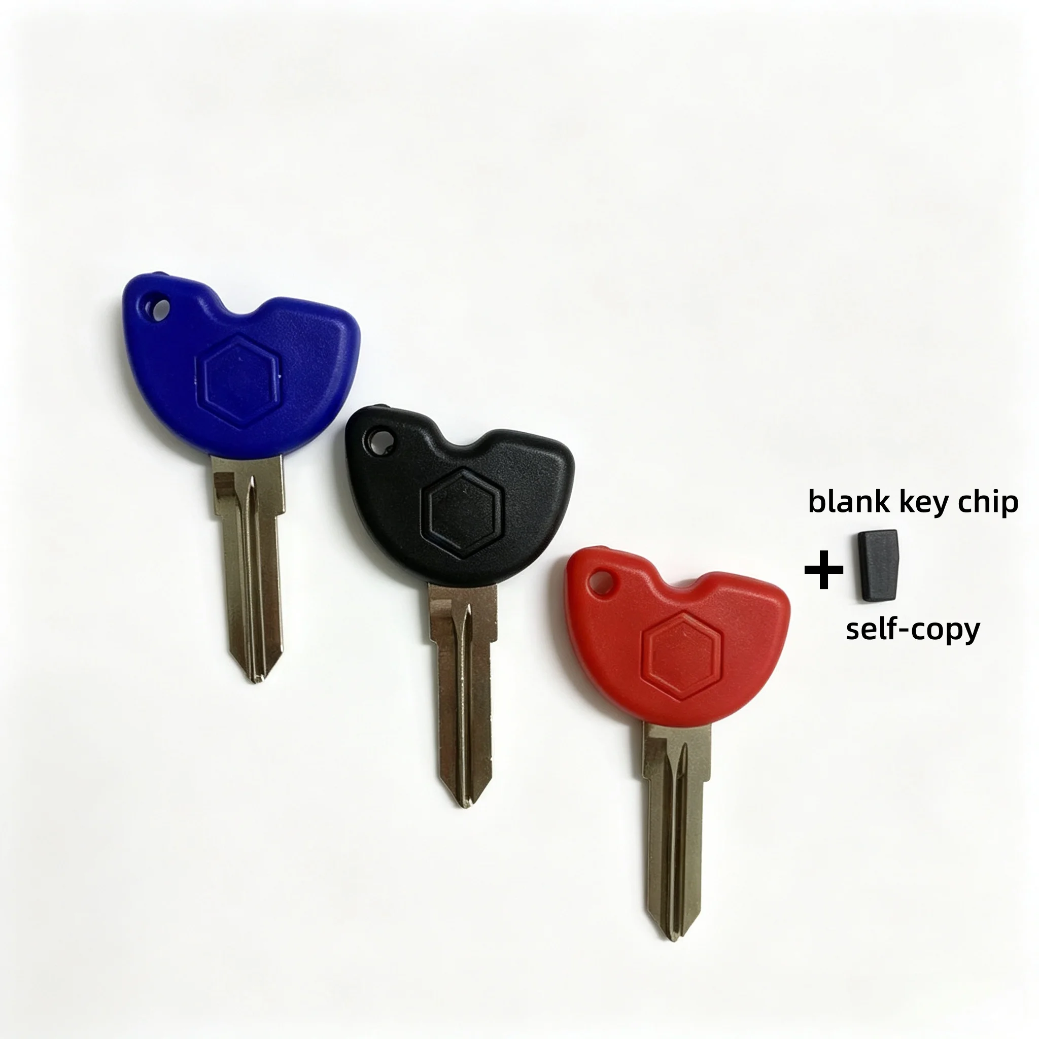 For Piaggio Medley Rsmax250ie Vespa GTS GTV 125 200 250 300 Motorcycle Uncut Blank Key With Chip Slot