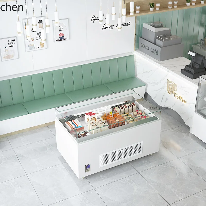 

ZML open sandwich cake display cabinet fresh-keeping cabinet open yogurt refrigerator