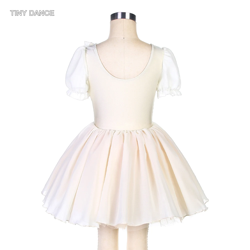 Short Sleeves Romantic Tutu Skirts Girls Ballet Dancing Leotard Dress Ballerina Dancewear Puffy Tutus Theater Costumes 22115