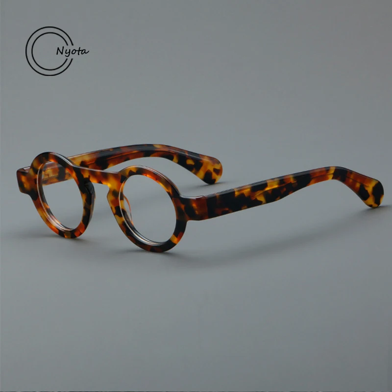 Retro Acetate Oval Glasses Frame Men Fashion Trend Optical Eyewear Reading Glasses Woman Personalized Handmade Eye Glasses