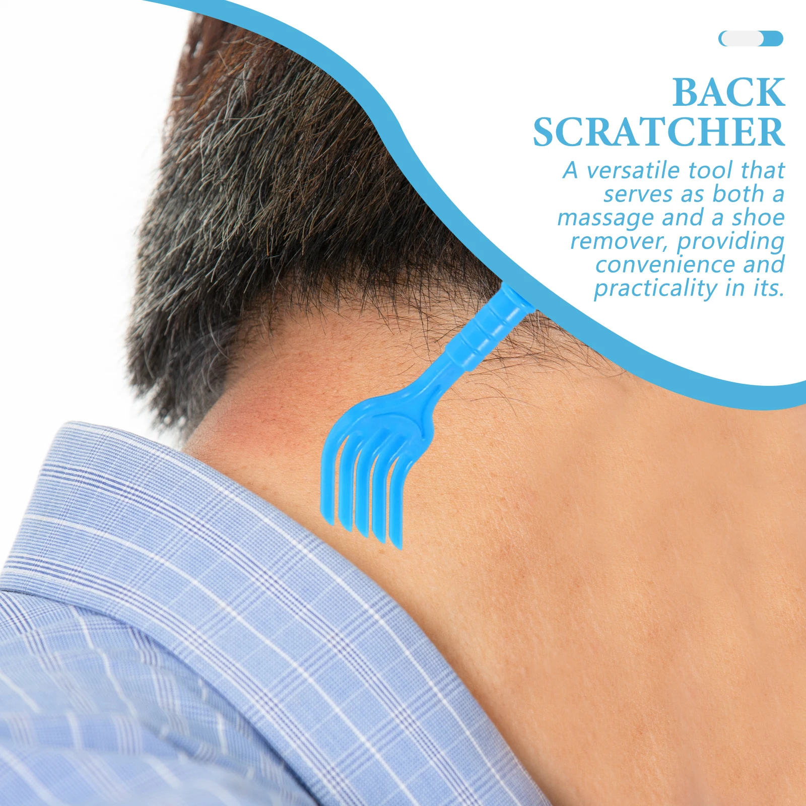 

Massage Claw Lifter Orange Portable Back Scratcher Multi Back Scratcher For Men Function Shoehorn Tool Adults