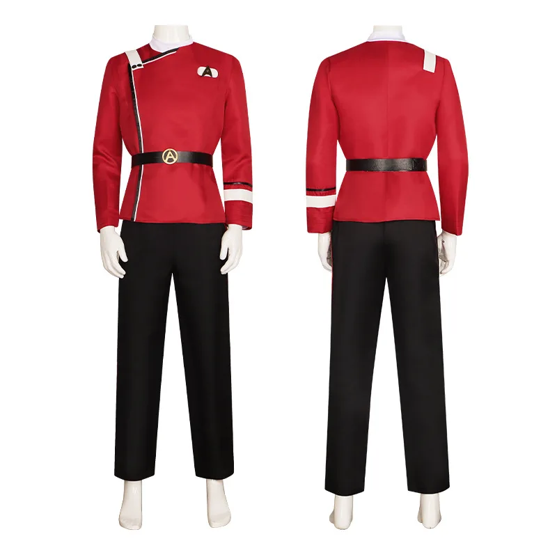 

Halloween Adult Men Anime Worlds Treks Cosplay Strange Captain Pike Costume