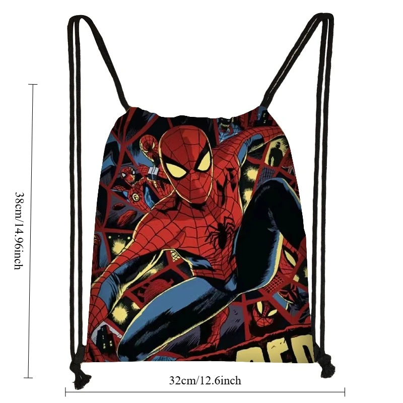 Marvel Comics Spider-Man Bello sacchetto portatile con coulisse piccolo regalo