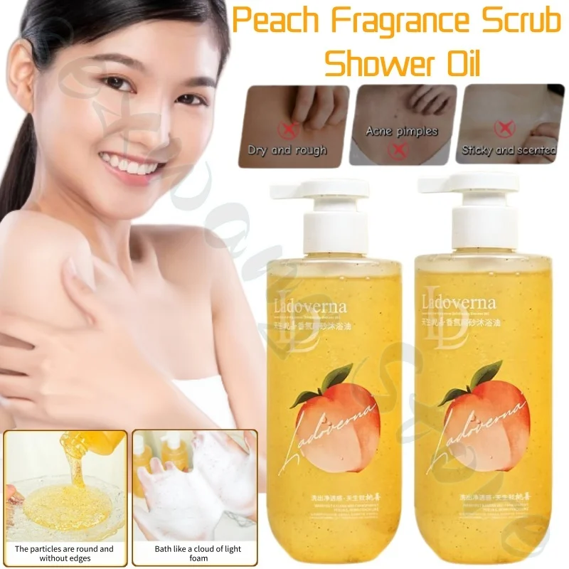 

Масло для ванны с ароматом персика, 400 мл, с длительным ароматом, очищающее масло, освежает и омолаживает кожу, улучшая состояние огрубевшей кожи.