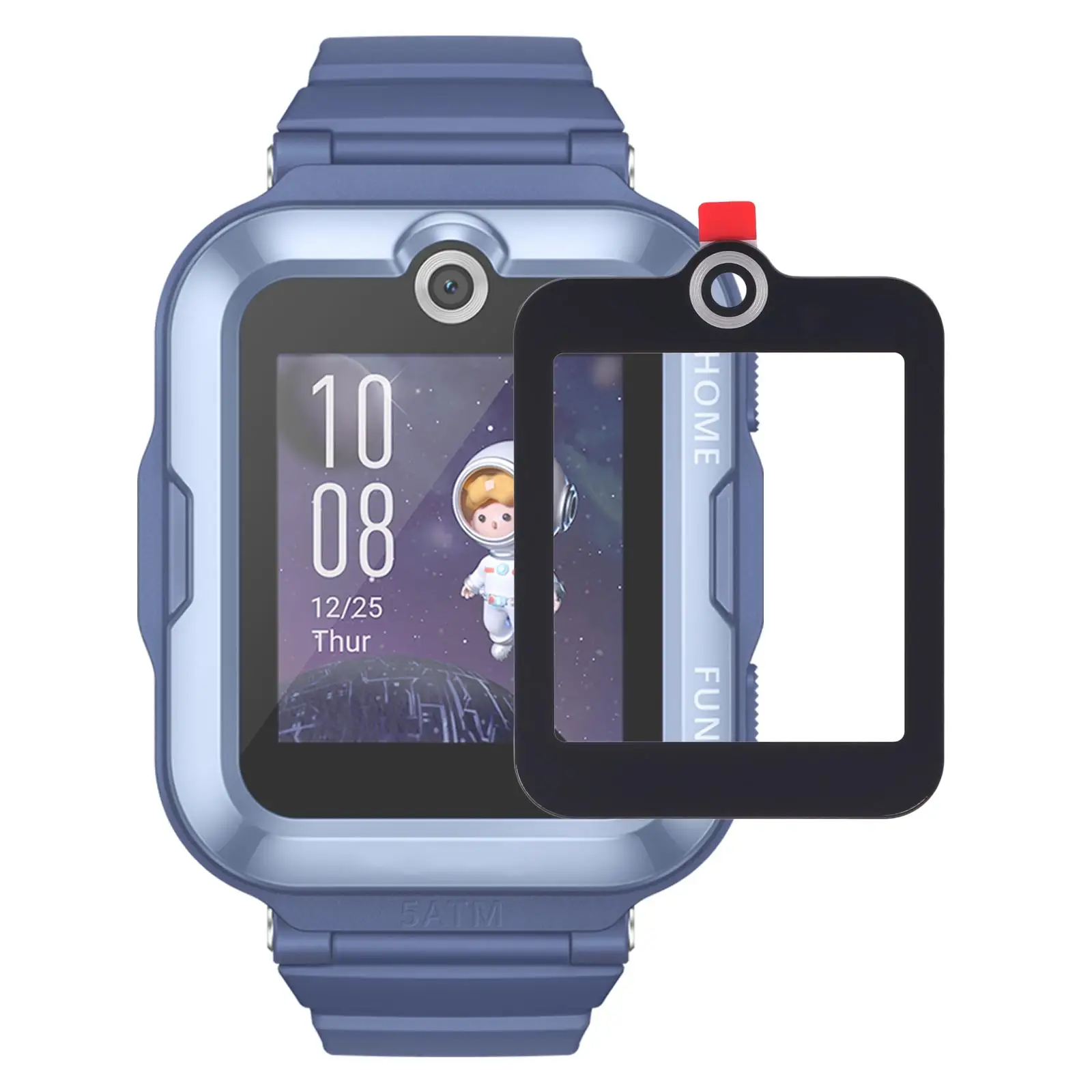 Origineel voorpaneel van glas voor de Huawei Watch Kids 4 Pro.