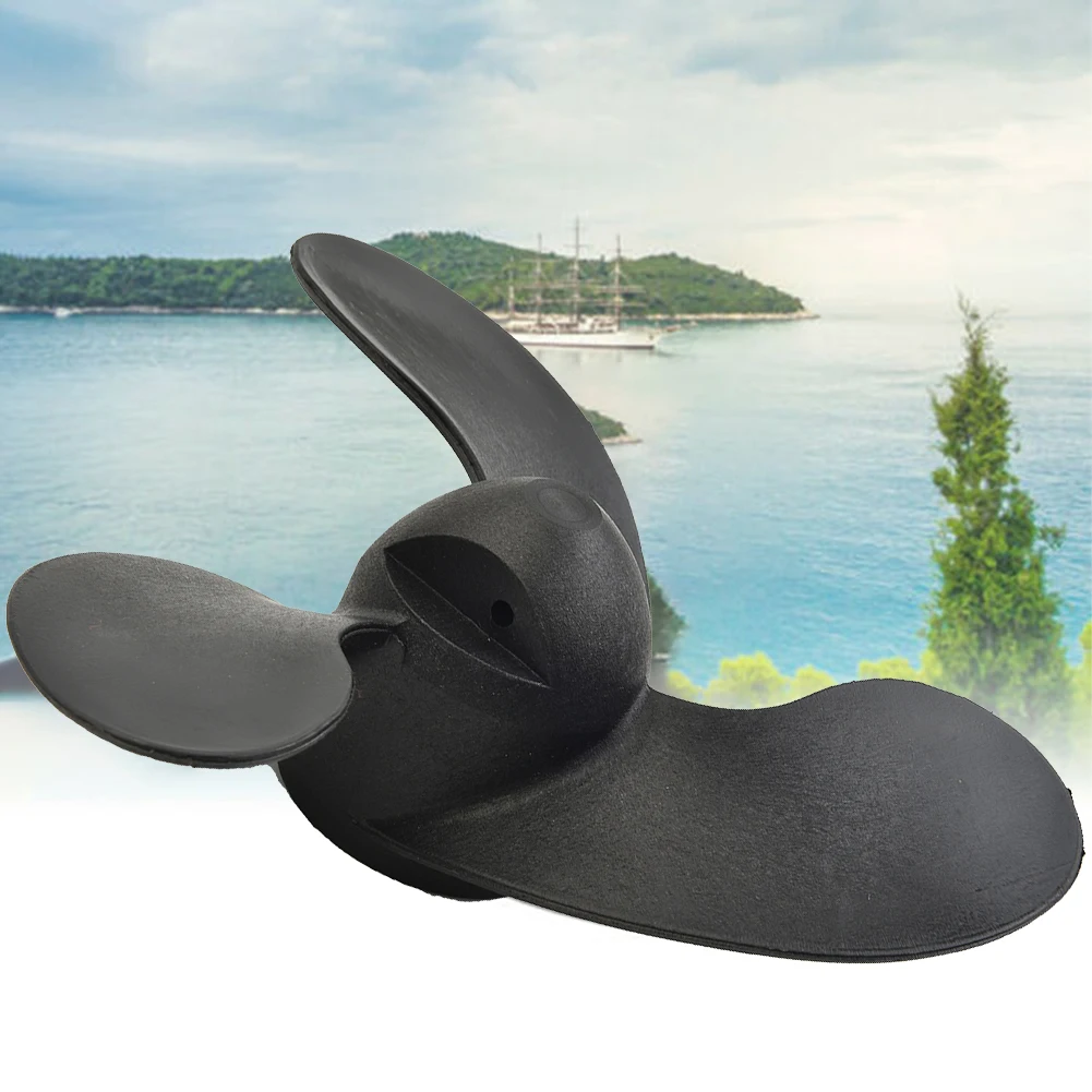 For Tohatsu 3.5HP Outboard Propeller Replacement Parts Nylon Black 47.05mm*78.05mm Tools Marine Durable Useful