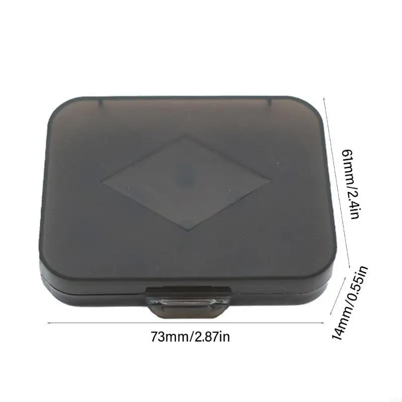 G5GA Eartips Storage Case Transparent Earbud Case, Durability Storage Box For 6pair Eartips Protections, Small and Portable