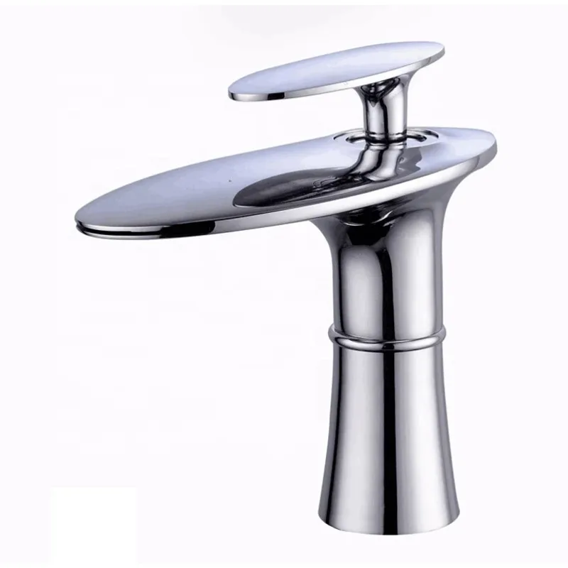 

Современный латунный смеситель для раковины, белый, черный, хромированный, водопадный смеситель для раковины для туалета в ванной комнате