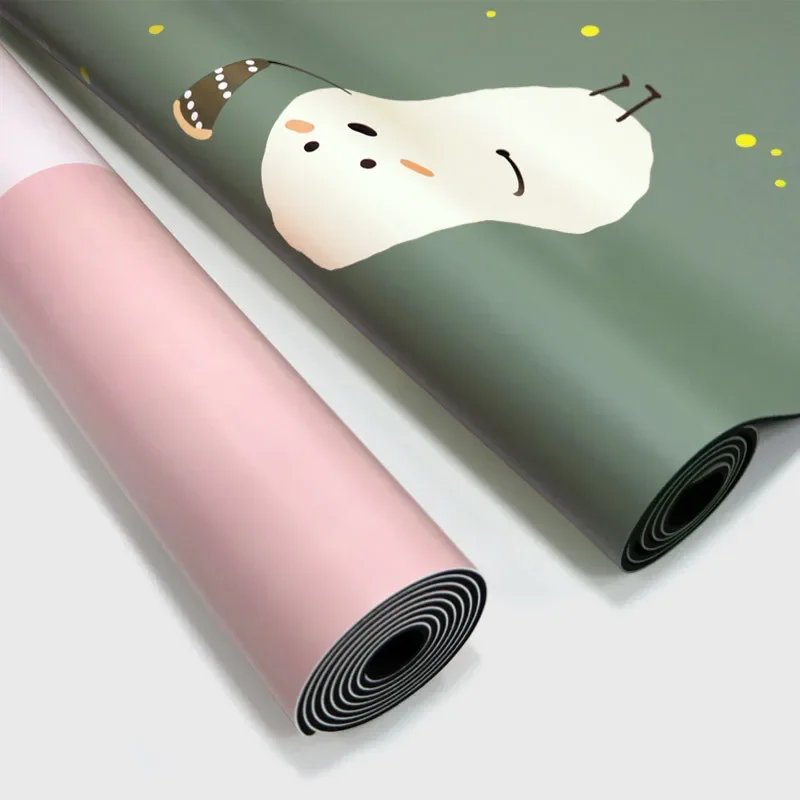 Zen Rhyme gomma naturale Pu Yoga Mat Fitness stampa a colori versione carino vento assorbimento del sudore antiscivolo aerobica allenamento in