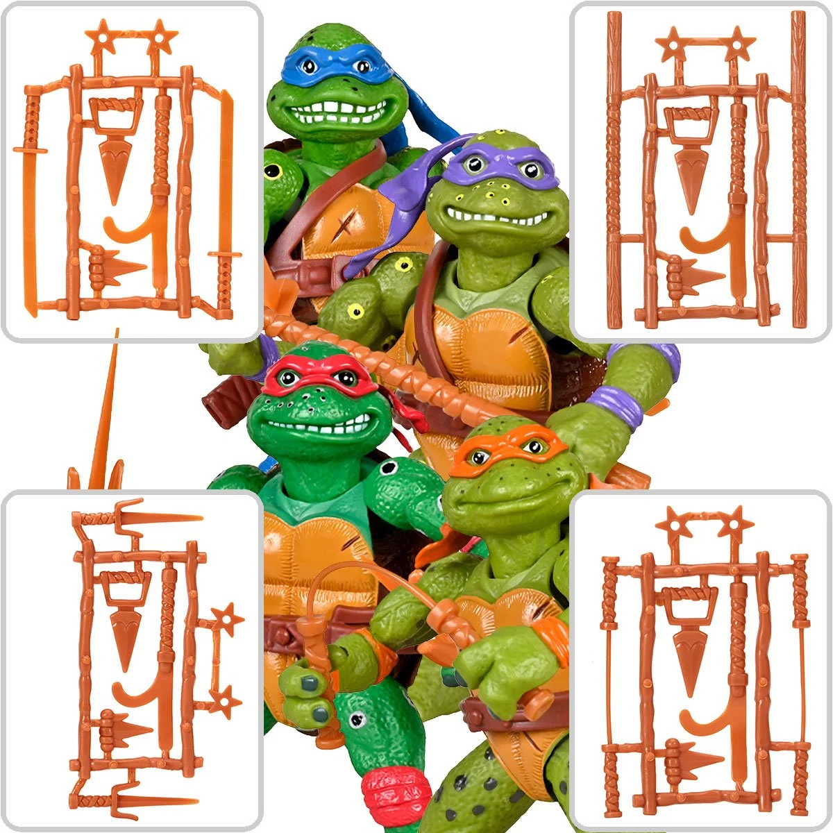 

12cm TMNT Classic Movie Star Soft Bundle Original Classic Leonardo Raphael Donatello Michelangelo Basic Action Figure