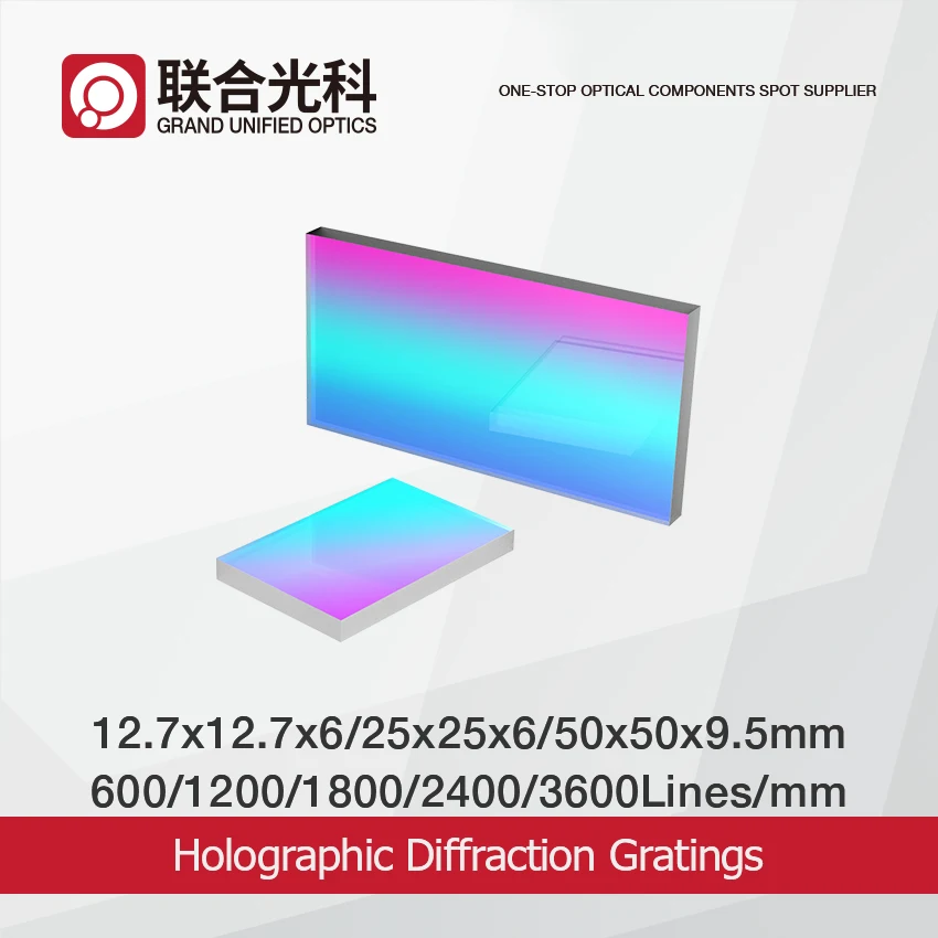 

600L/mm 1200L/mm 1800L/mm 3600L/mm Plane Flat Optical Holographic Diffraction Gratings