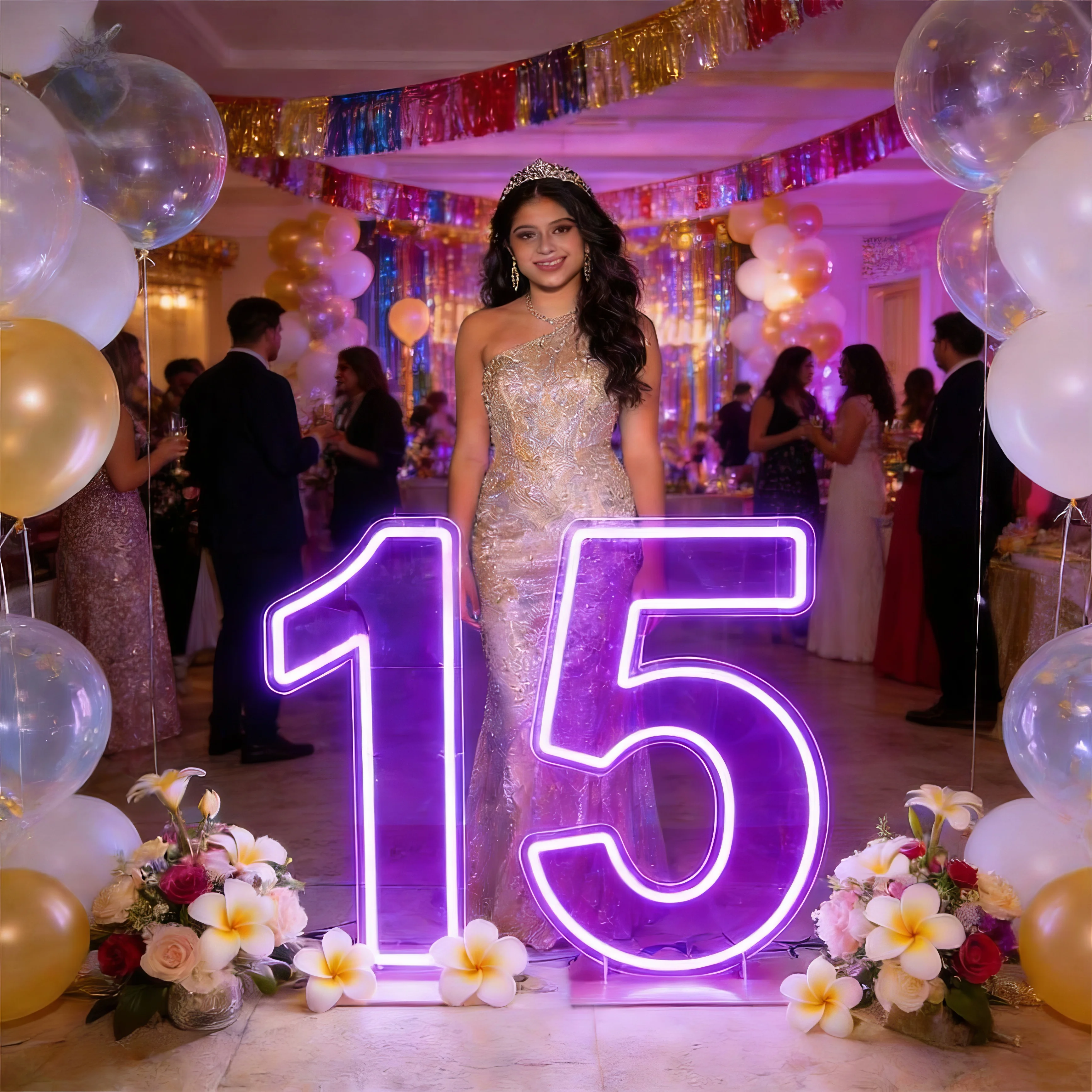 Large Neon Letters A-Z Numbers 0-9 Custom Marquee Light Up Sign For Wedding Event Party Decoration