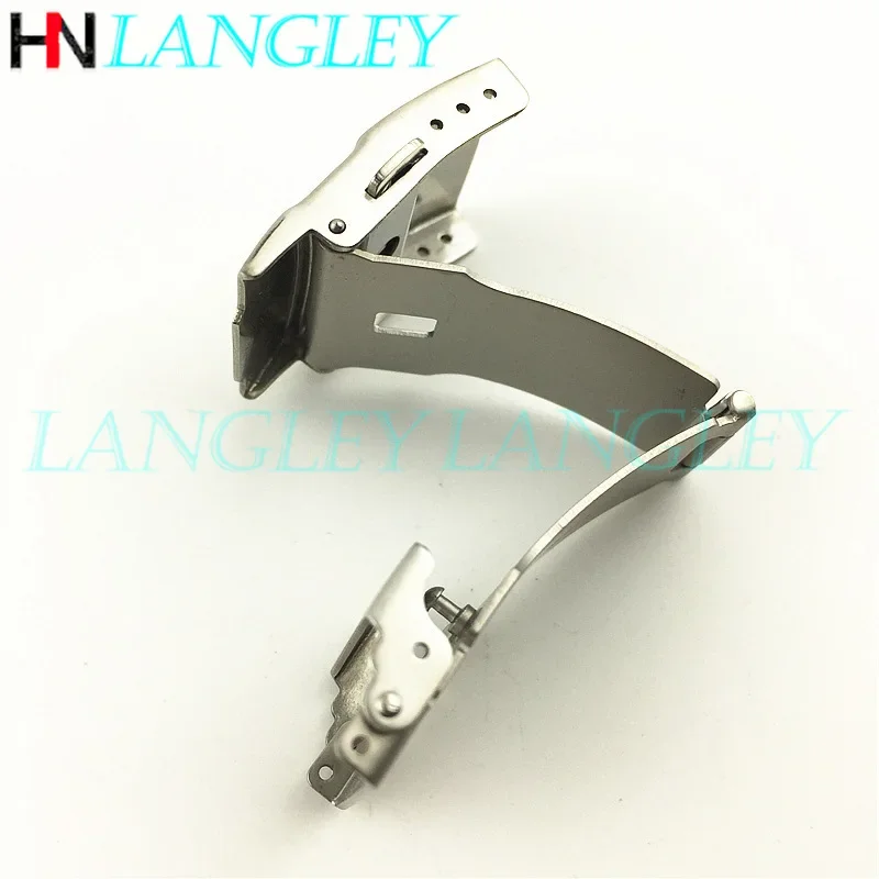 12/14/16/18/20/22/24/26 Mm Watch Buckle Double Click Stainless Steel Buckle Watch Push Button Fold Deployment Clasp Strap Buckle