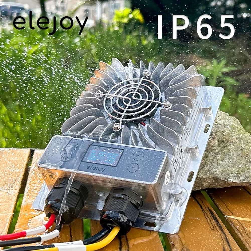 وحدة تحكم بالشحن بالطاقة الشمسية 600 وات لـ M PPT جهاز التحكم بالشحن بالطاقة الشمسية جهد قابل للتعديل 10-30 فولت شاشة الكريستال السائل أداة المعدات الكهربائية #1