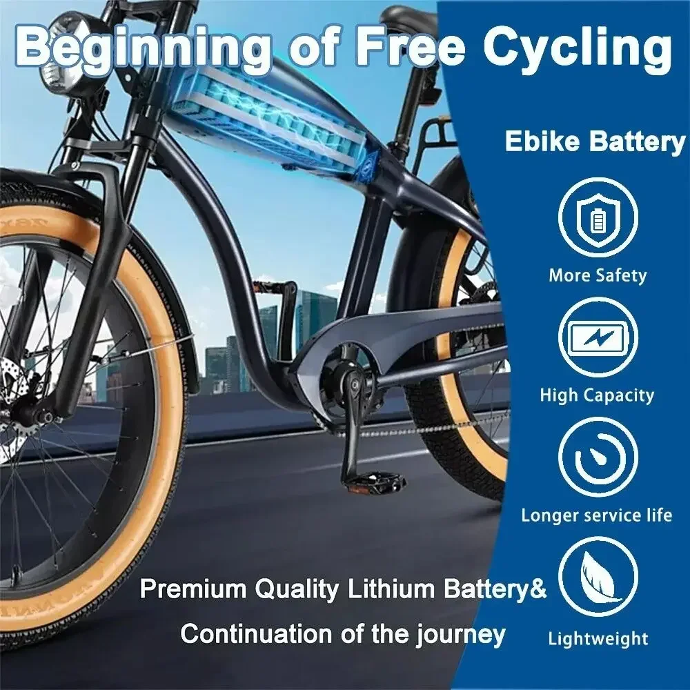 48 В 13S4P 10 Ач 20 Ач 18650 Литиевый аккумулятор высокой емкости 48 В 750 Вт 1000 Вт для электромобиля, велосипеда, скутера, ремня 30 А BMS