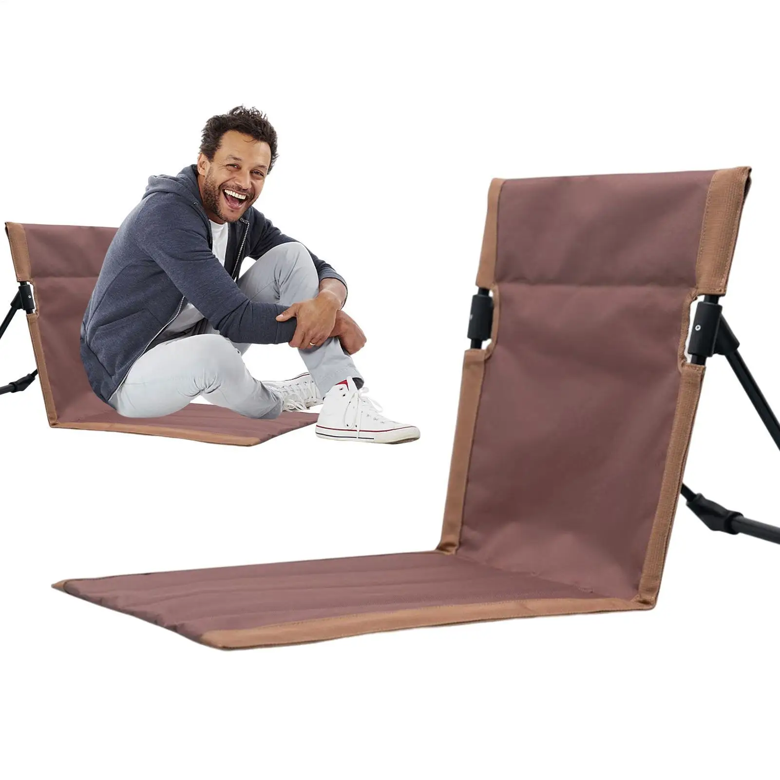 

Portable Folding Chair Beach Lounger Outdoors Lounger Park Beach Chair Portable Folding Beach Lounge Chair for Adults