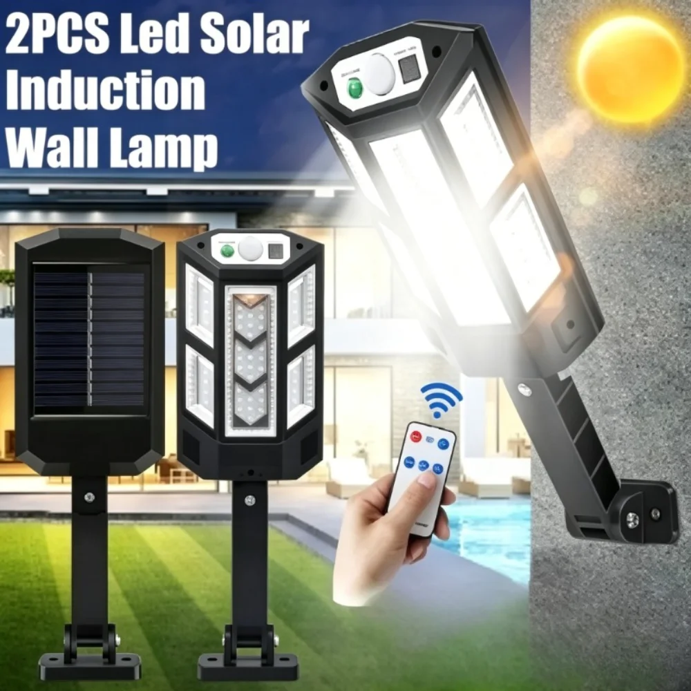 Super Bright Solar LED Light Outdoor Solar Lamp of Motion Sensor 3 Modes Energy Saving Waterproof IP65 Solar Garden Wall Lantern