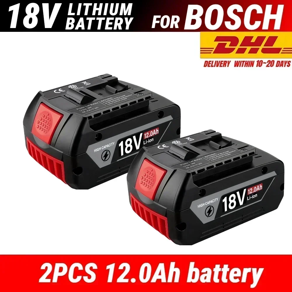 Nieuwe 18V 12.0AH professionele lithiumbatterij voor Bosch BAT609 BAT609G BAT618 BAT618G elektrisch gereedschap oplaadbare batterij ◪ ㉿