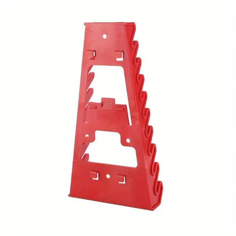 

Red Wrench Organizer Plastic Wrench Organizer Tray Sockets Storage Tools Rack Sorter Standard Spanner Holders Wrench Holder