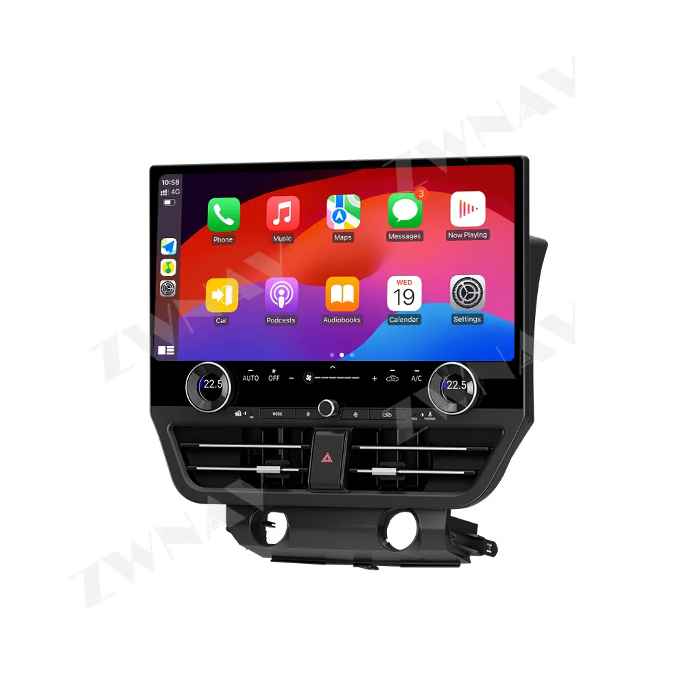 19.8' CarPlay Android Auto Car Radio Android 15 For Toyota Land Cruiser LC200 2008-2015 GPS Navigation Stereo Multimedia Player