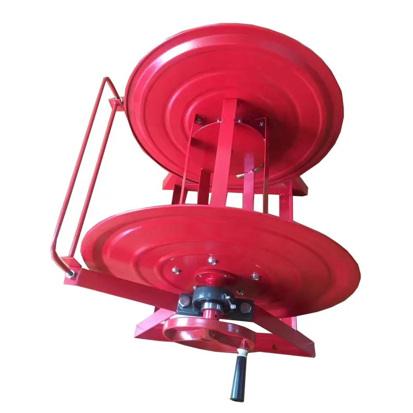 TLF – bobine de tuyau d'incendie lourde, rouleau manuel, haute pression, 60m