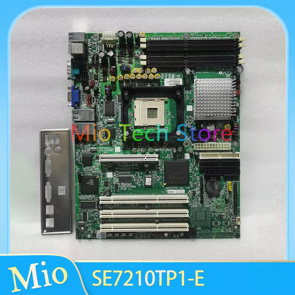 

LGA478 Двойная гигабитная сетевая карта Материнская плата промышленного компьютера поддерживает DDR ECC SE7210TP1-E