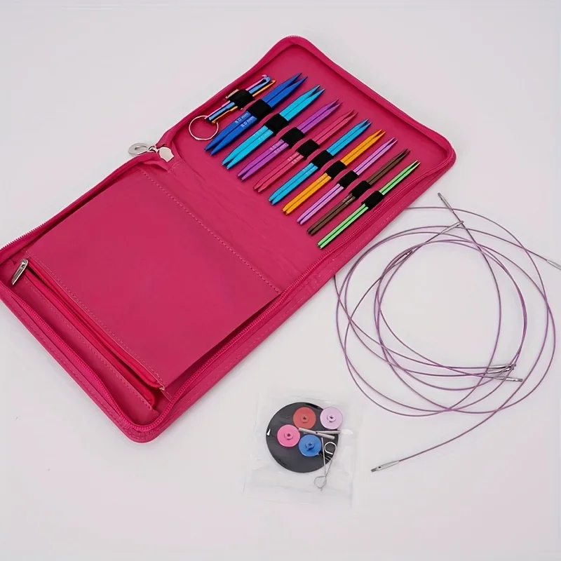 

Knitting Tool Removable Ring Needle Color Alumina Square Ring Needle Set of 9 Pay Policy Set