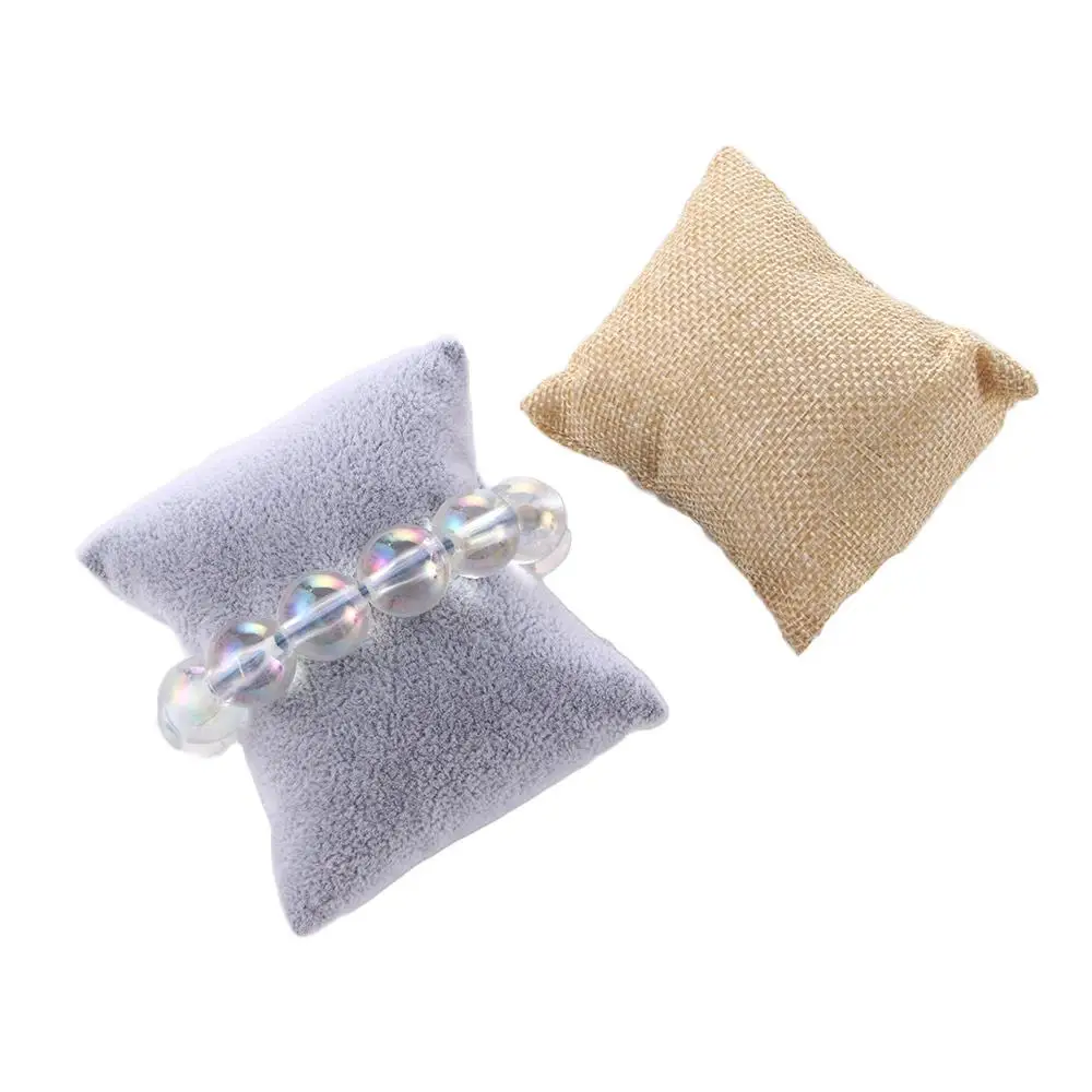 

Прочная мягкая подушка для демонстрации украшений, бархатный органайзер для ювелирных изделий, подставка для часов, подушка-держатель для браслетов