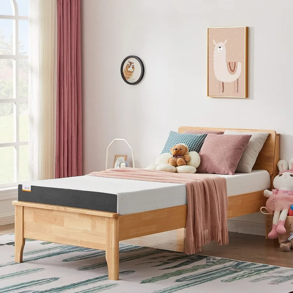 

6 Inch Cooling Gel Twin Memory Foam Mattress in a Box with Breathable Cover Medium Firm Mattress for Bunk Bed, Trundle Bed, Pres