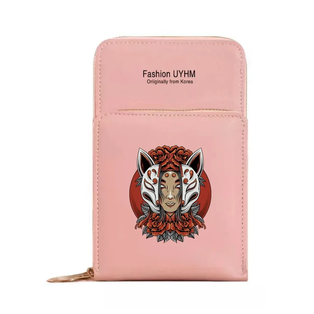 Shoulder Bags Touch Screen Phone Bags For Women Case Card Organizer Luxury Bag Phone Purse Messenger Pouch Handbag Mask Pattern