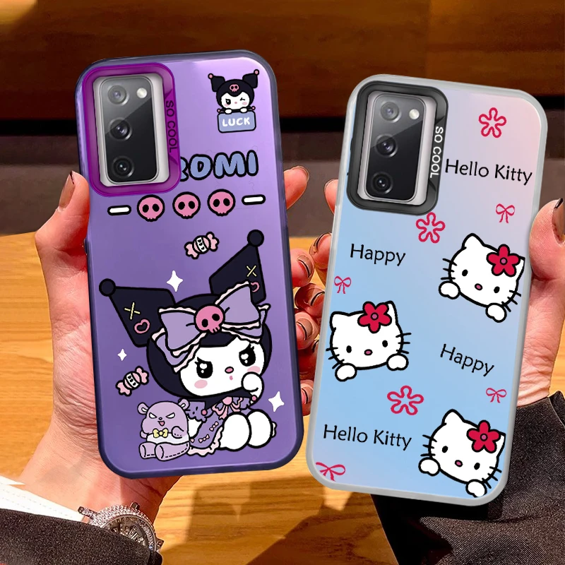 Sanrio Cases For Samsung Galaxy S20 FE Cover Cartoon Cute Shockproof Bumper Painted IMD Cover For Samsung S 20 FE S20FE Fundas