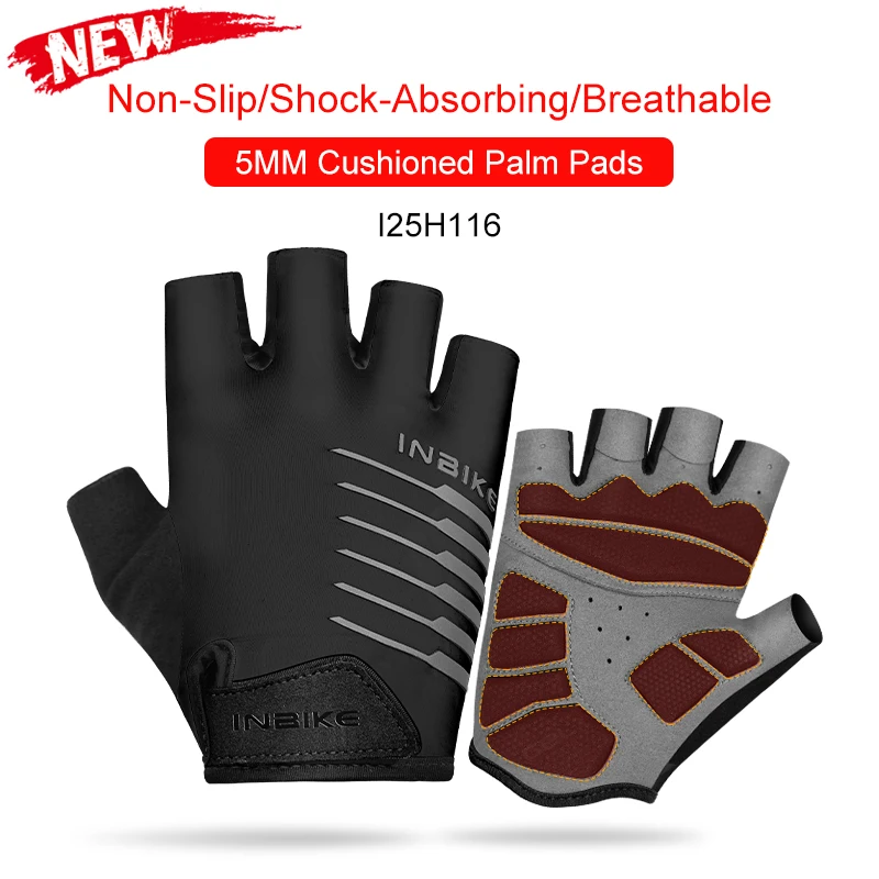 INBIKE Stoßfest GEL Pad Radfahren Handschuhe Halbe Finger Sport Handschuhe Männer Frauen Sommer Fahrrad Gym Fitness Handschuhe MTB Handschuhe IF239