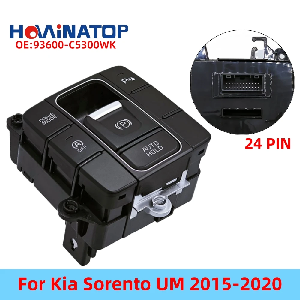 HOWINATOP 93600-C5300WK Handbrake Parking Brake Warning Light Switch For Kia Sorento UM 2015-2020 OEM Replacement
