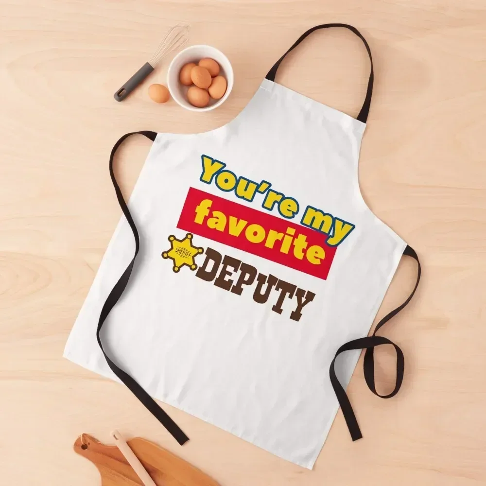 

You're My Favorite Deputy Apron Waterproof For Women Kitchen For Man Apron