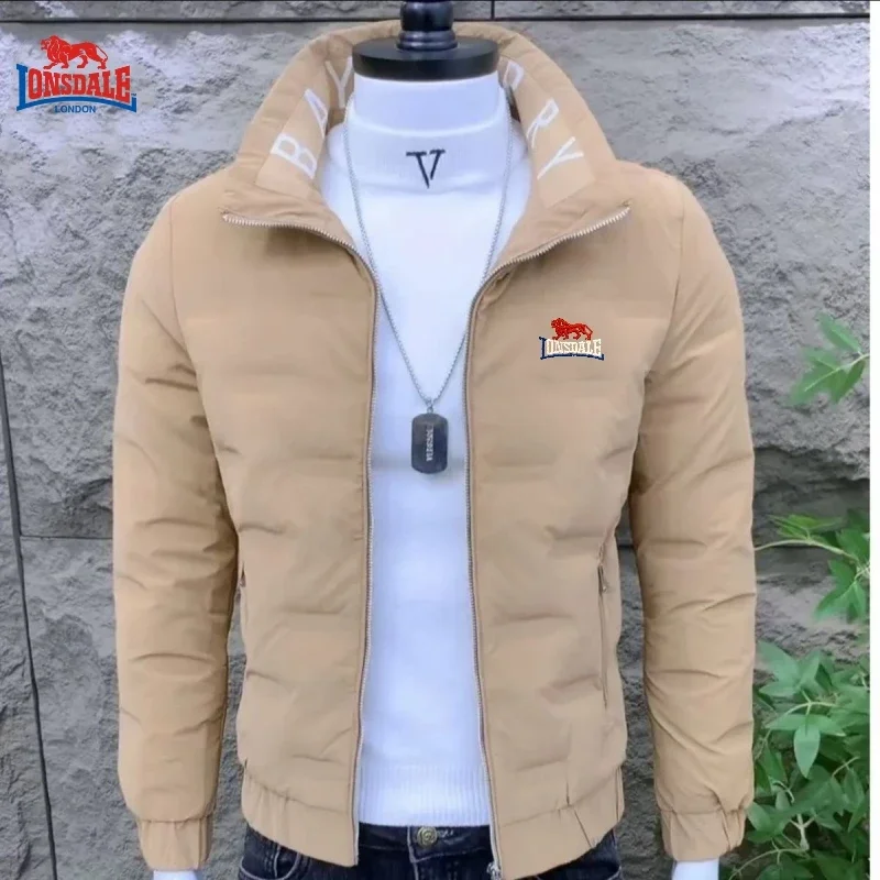 Autumn and Winter Men's Embroidered High-quality Cotton Clothing New Korean Version Fashionable Casual Windproof Warm Jacket