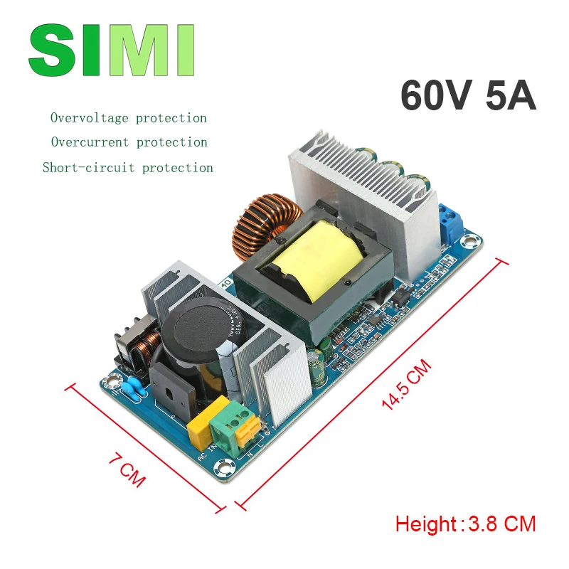 AC100-240V to DC 5V12V 24V 36V 48V 1A 2A 3A 4A 5A 6A7A8A 9A Power Supply Module Board Switch AC-DC Switch Power Supply Board