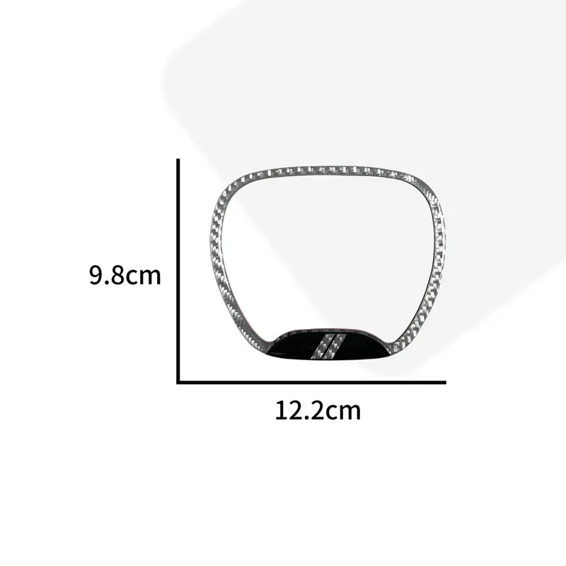 حلقة مركزية لمقود السيارة من ألياف الكربون ، ملصق لغطاء الكسوة ، ملحقات داخلية ، ديكور لدودج تشالينجر تشارجر رام 1500 #6