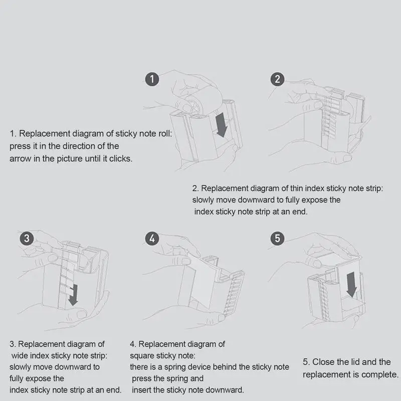 Cube Sticky Note Dispenser 4-in-1 Memo Holder Note Box Pop-up Note Dispenser Paper Notepad Organizer With Colorful Index