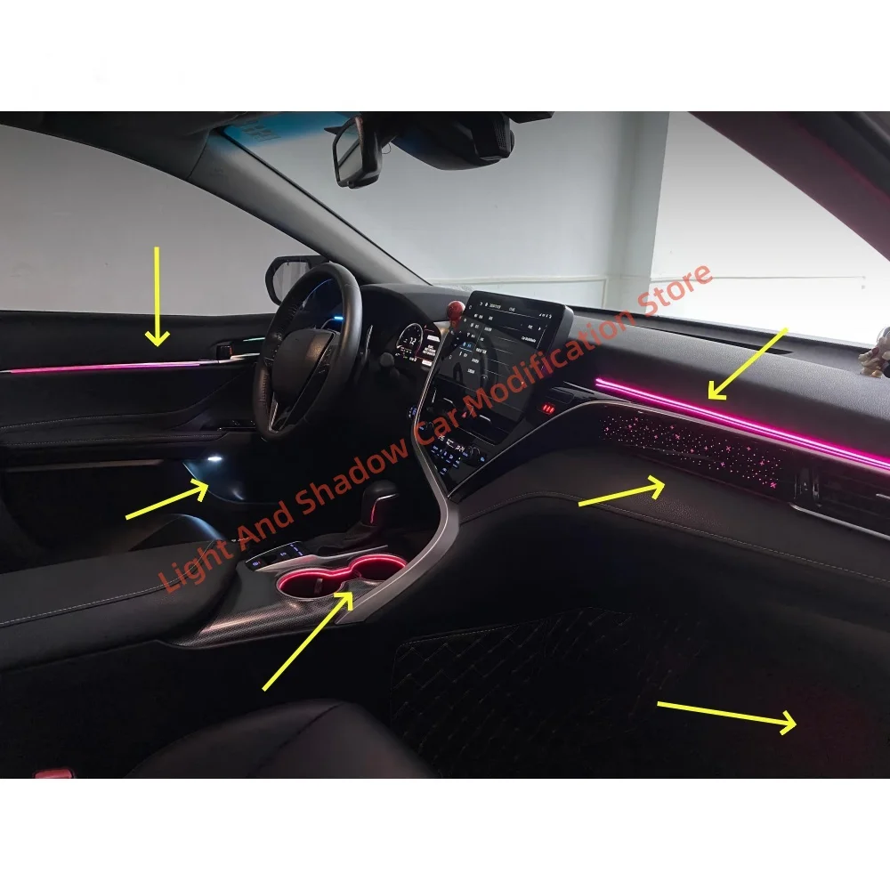 Dynamic Atmosphere Light For Toyota Camry 2018+Automotive Interior Lighting Upgrade accessory Reading light A-pillar light new