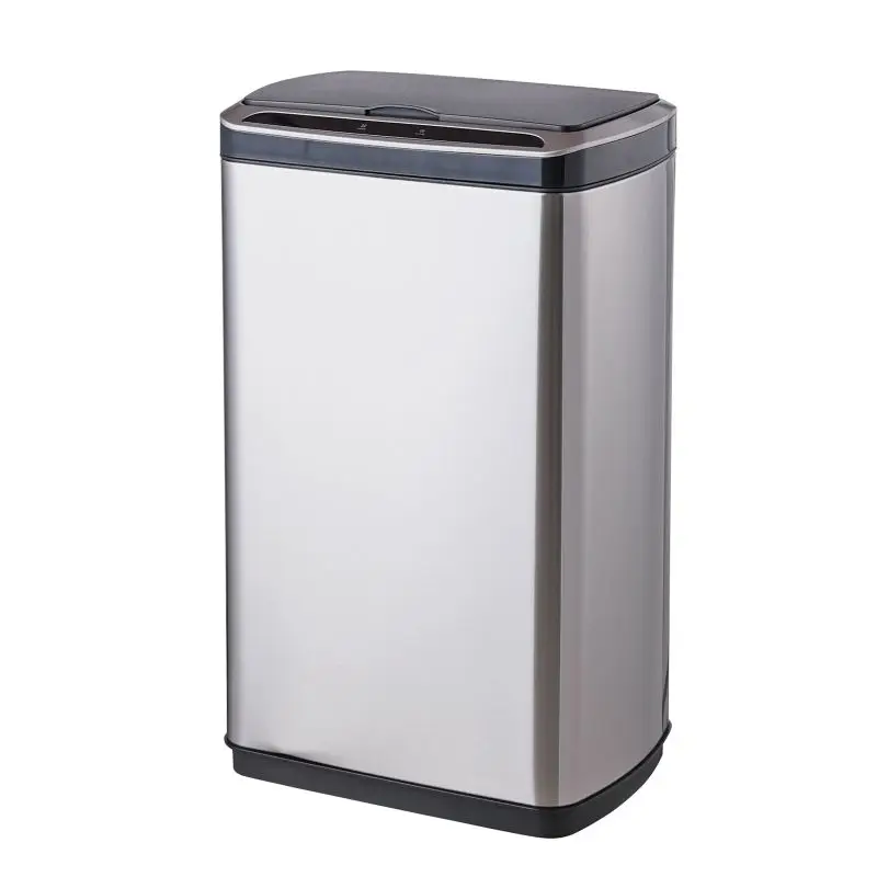 30L/50L Outdoor Automatic Stainless Steel Smart Sensor Garbage Bins Trash Can for Kitchen Car Use with Lid Included