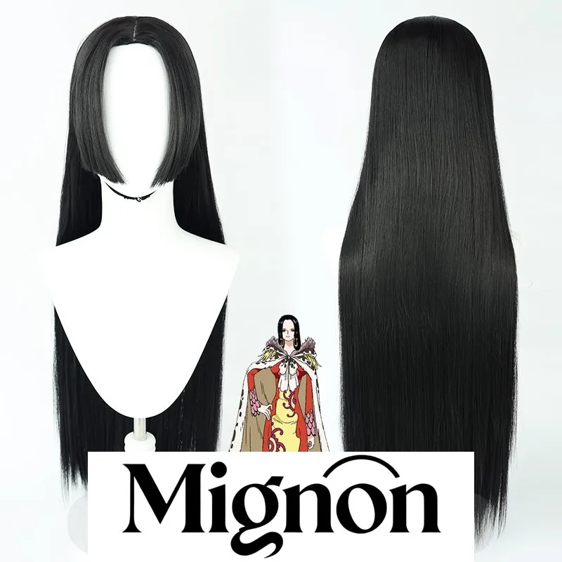 

Парик для косплея Warlord of the Sea Boa Hancock, черный силиконовый имитация кожи головы