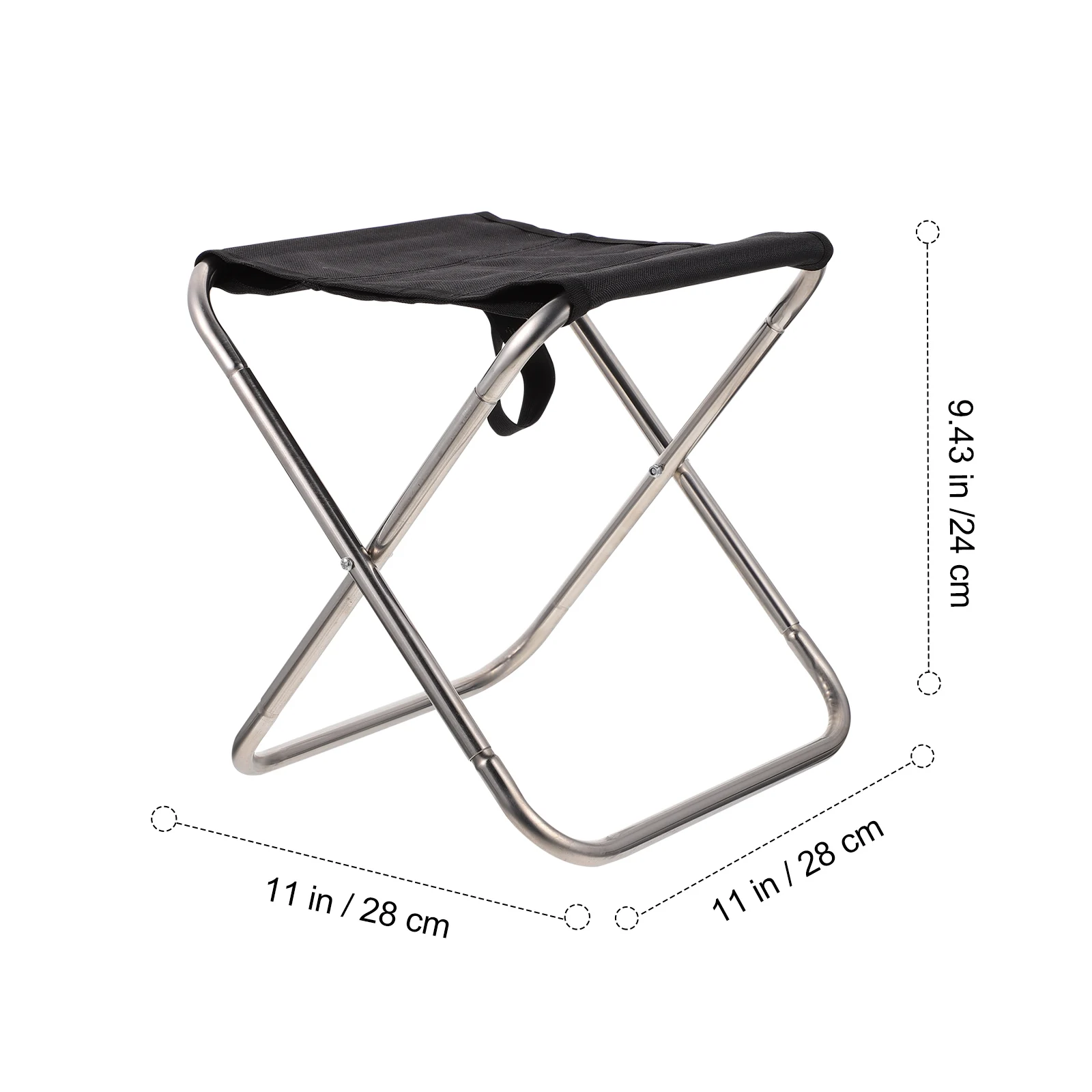 

Portable Camping Chairs Outdoor Folding Chair Fishing Stools Durable Stainless Steel Hiking Travel Climbing Beach Picnic Garden
