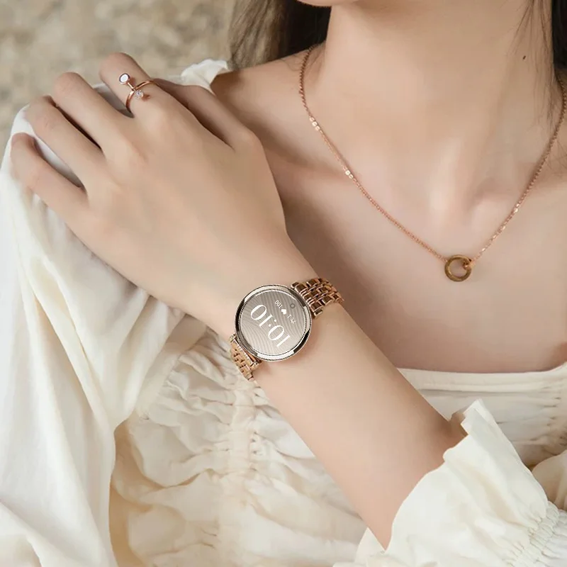 14mm For Garmin Lily2 Watchband Quick Women Replacement Watch band Metal Stainless Steel Lily 2 Female Smart Rose gold Strap