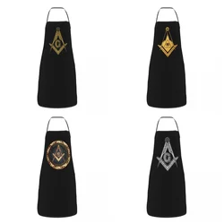 Masonic Freemason Aprons for Women Men Freemasonry Adult Unisex Kitchen Chef Bib Tablier Cuisine Cooking Baking Painting