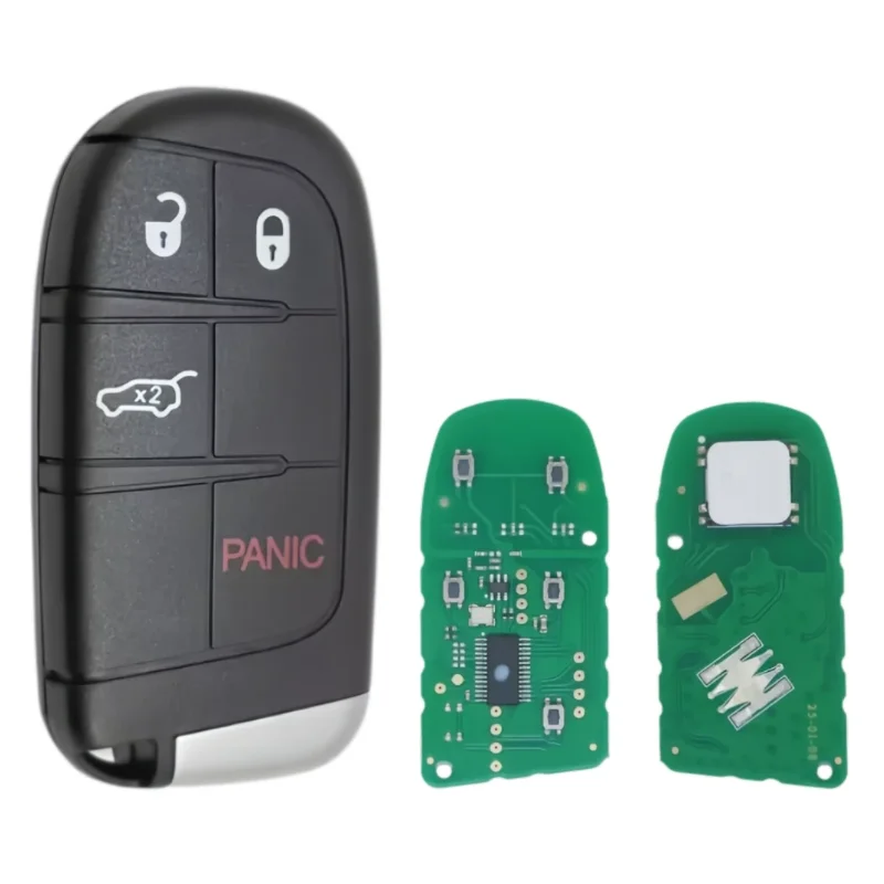 3+1 Buttons Remote Car Key ASK433.92 MHz PCF7953 46/4A Chip FCC ID:M3N-40821302 CY24 blade For Chrysler/Jeep/Dodge/RAM SUV