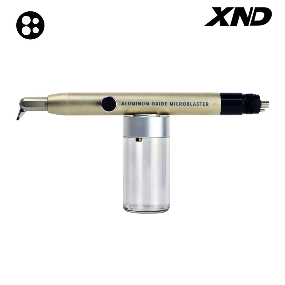 XND Dental Aluminum Oxide Micro Blaster with Water Spray Microetcher Alumina Sandblasting Gun KV/QD Connect 2/4Hole Roughening