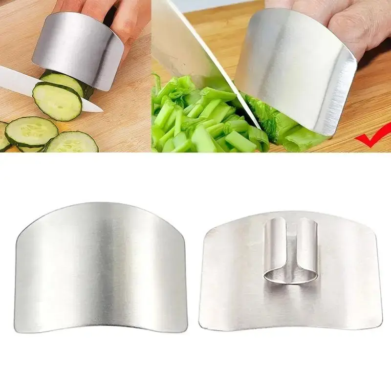 1 Pcs Stainless Steel Kitchen Tool Hand Finger Protector Knife Cut Slice Safe Guard - Image 2